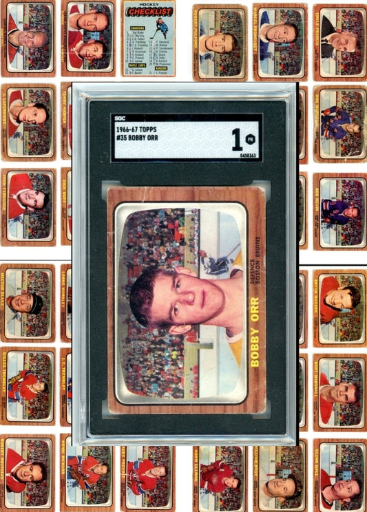 1966/67 Topps NHL Hockey Complete Set (132 Cards) Bobby Orr Rookie Included Graded SGC 1