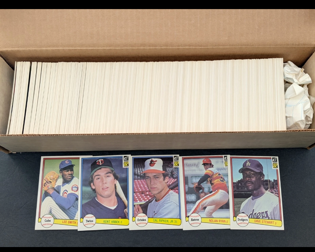 1982 Donruss Baseball Complete Set (660 Cards) Cal Ripken Jr Rookie