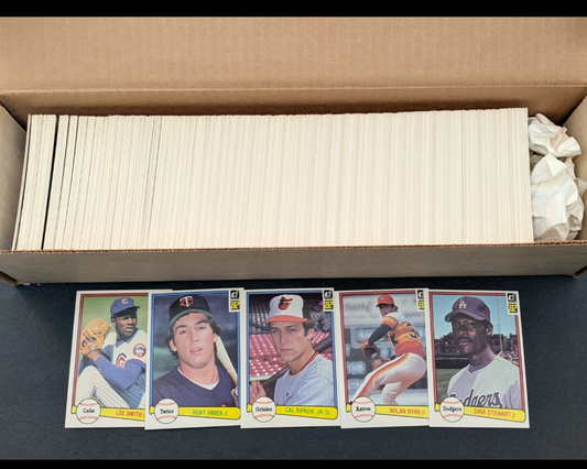 1982 Donruss Baseball Complete Set (660 Cards) Cal Ripken Jr Rookie