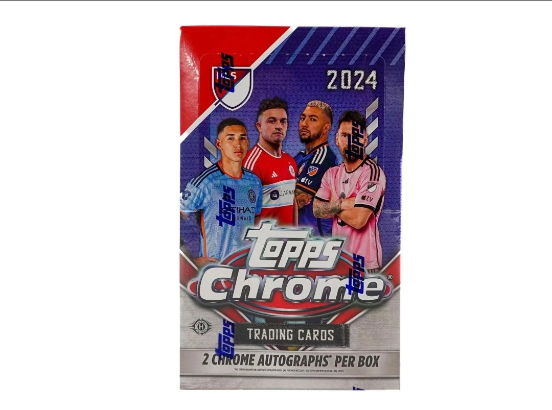 2024 Topps Chrome MLS Soccer Hobby Box (20 Packs) 2 Autos Possible Lionel Messi