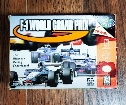 Original Nintendo N64 Formula 1 Racing Game Includes Box/Manual