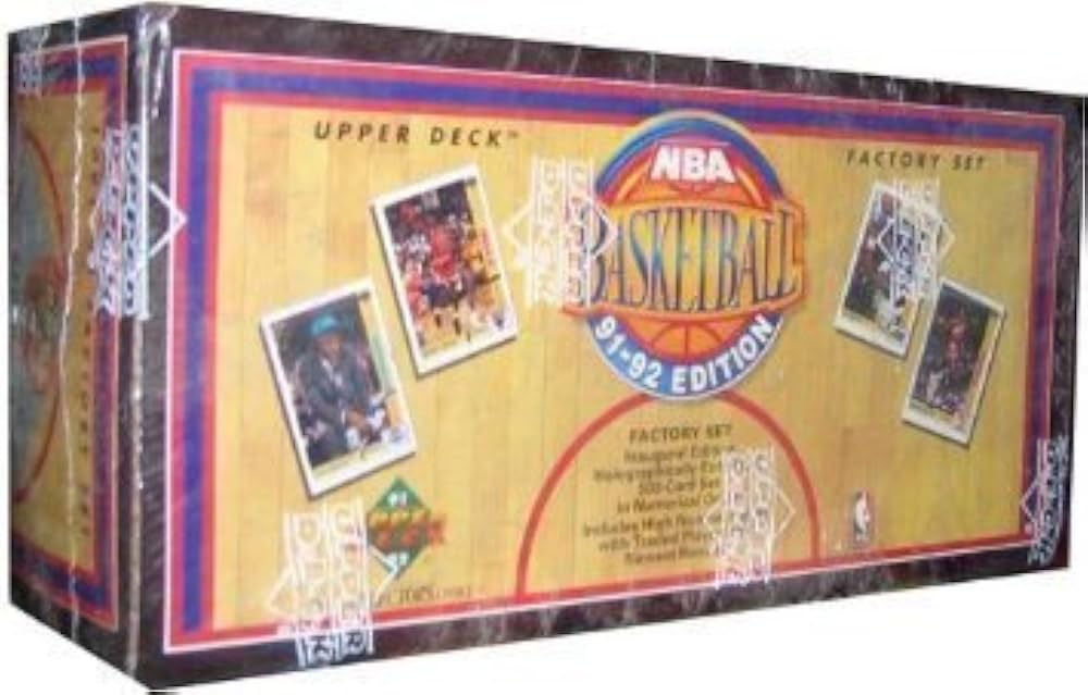 1991-92 Upper Deck NBA Basketball Inaugural Sealed Factory Set (500 Cards) Michael Jordan, David Robinson