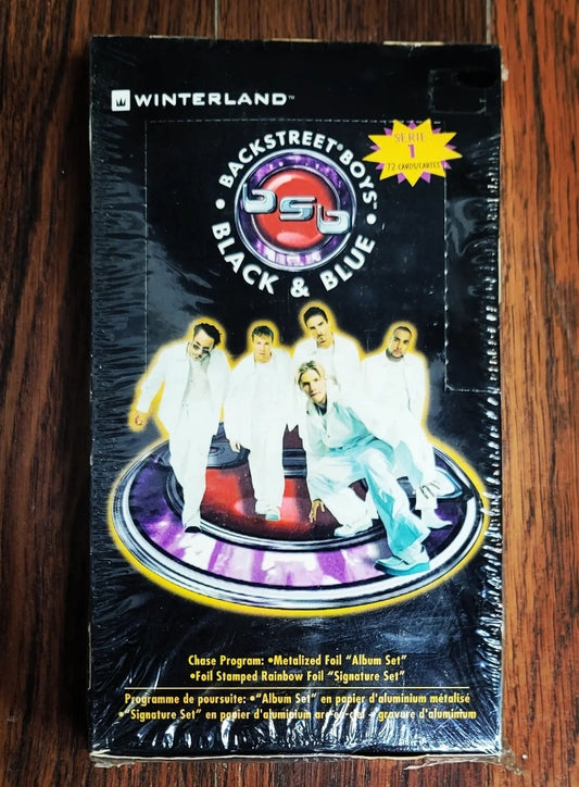 2000 Winterland Backstreet Boys Black and Blue Trading Cards (36 Packs)