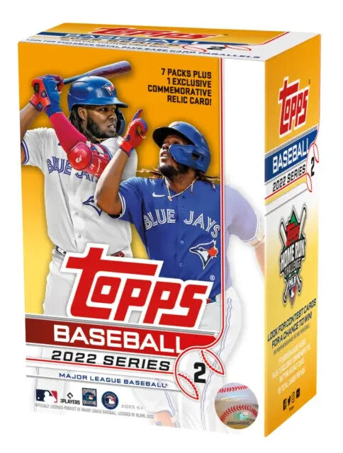 2022 Topps Series 2 Baseball Blaster Box (7 Packs) Possible Bobby Witt Jr
