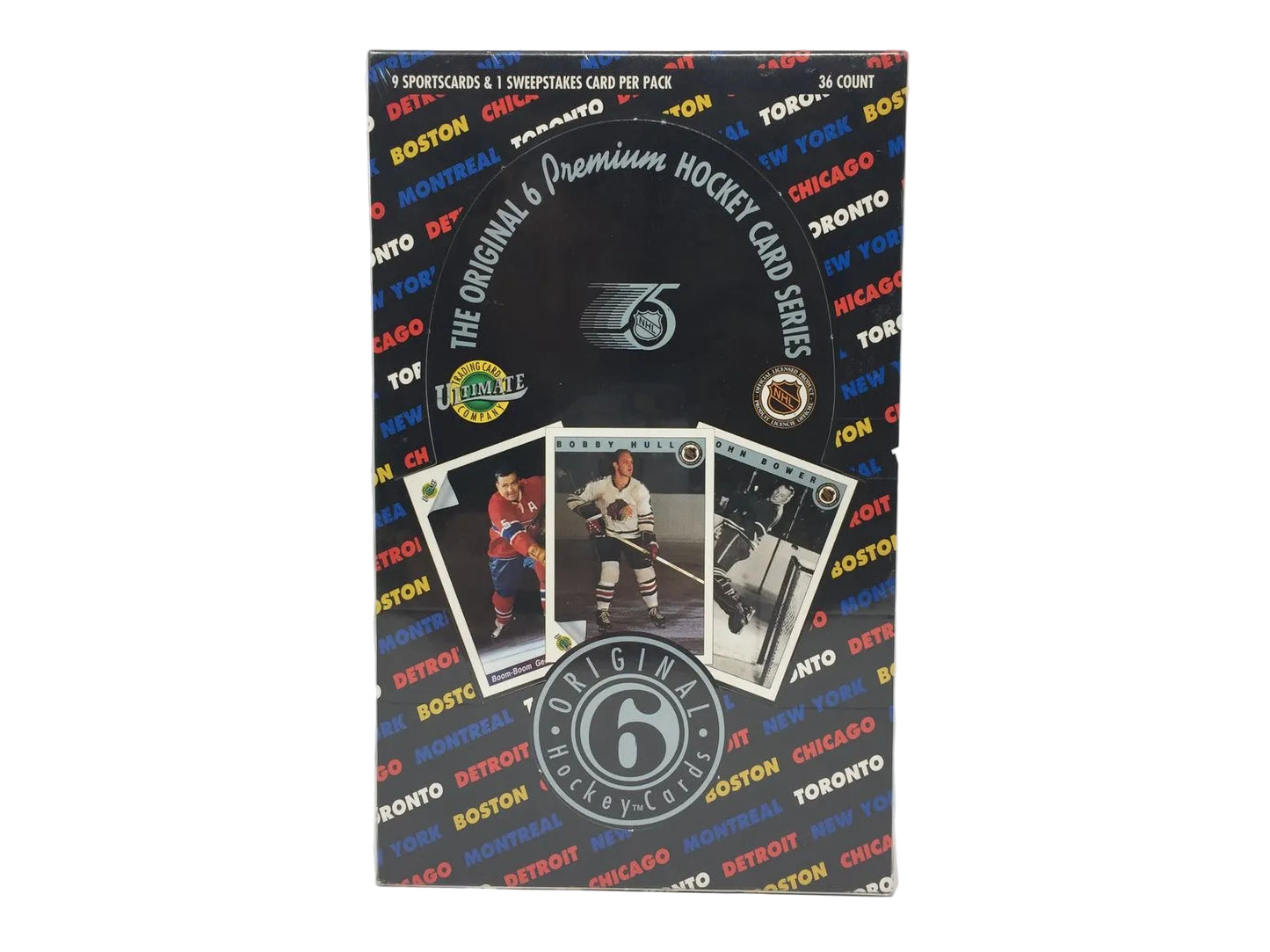 1992 Ultimate Original 6 NHL Hockey Card Wax Box (36 Packs)