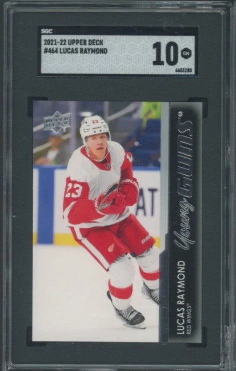 2021/22 Upper Deck Lucas Raymond Young Guns Rookie Card #464 SGC 10