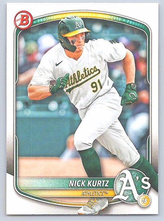 2025 Bowman Prospect BP-114 Nick Kurtz Baseball Rookie Card