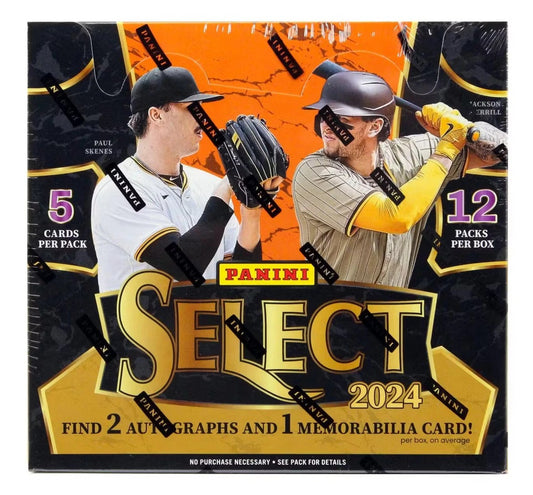 2024 Panini Select Baseball Hobby Box Possible Paul Skenes Rookie (12 Packs)