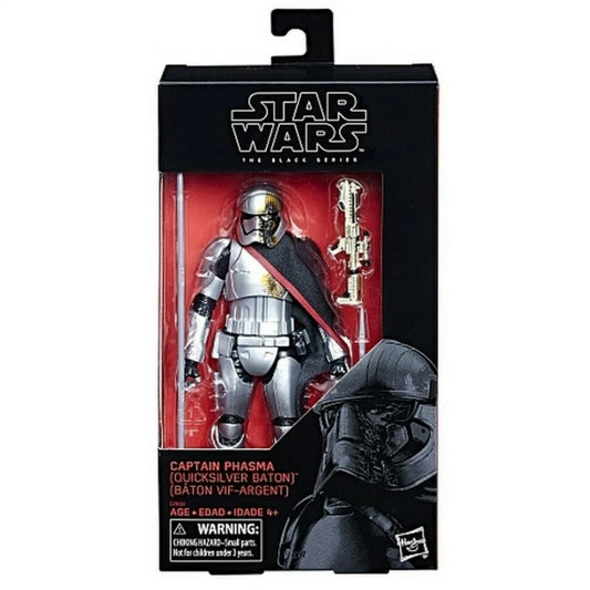 2017 Hasbro Star Wars The Black Series Captain Phasma (Quicksilver Baton) 6-inch Collectible Action Figure