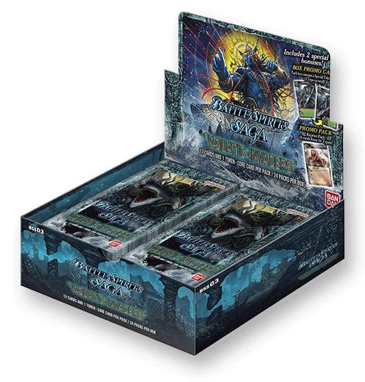 Bandai Namco Battle Spirits Saga Aquatic Invaders Booster Box (BSS03) Sealed (24 Packs)
