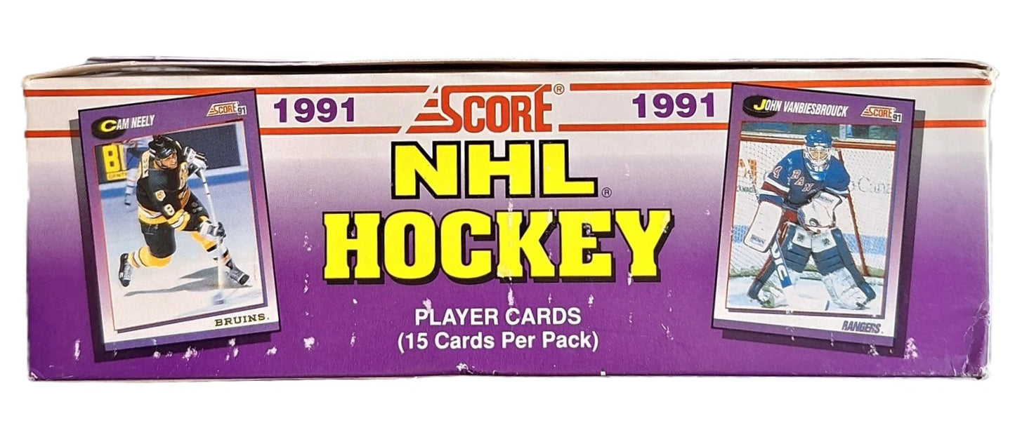 1991 Score American Hockey Card Wax Box (36 Packs) Possible Bobby Orr Autograph