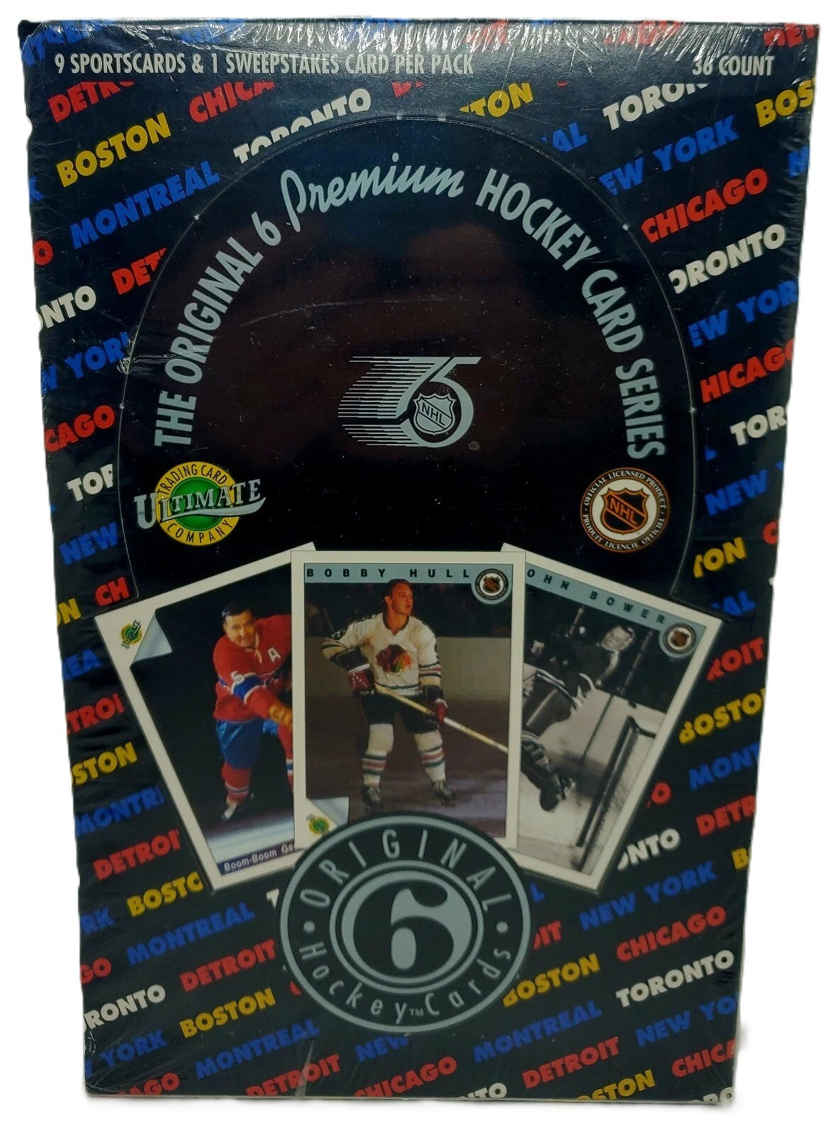 1992 Ultimate Original 6 NHL Hockey Card Wax Box (36 Packs)