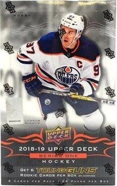 2018/19 Upper Deck NHL Hockey Series One Hobby Box (24 Packs) Sealed