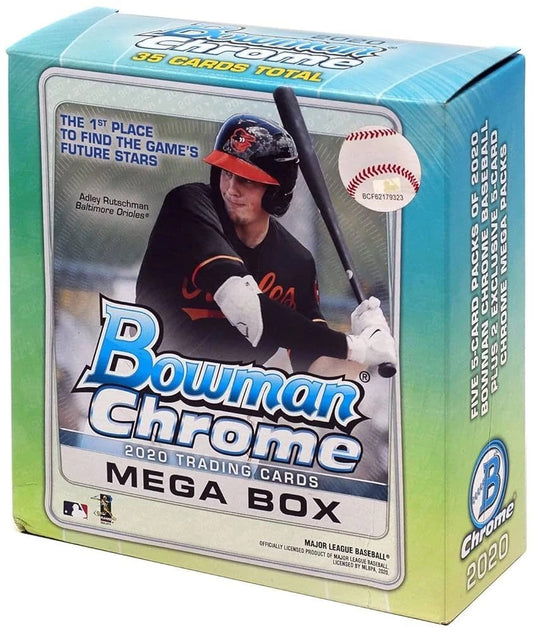 2020 Bowman Chrome MLB Baseball Mega Box (35 Cards) Sealed