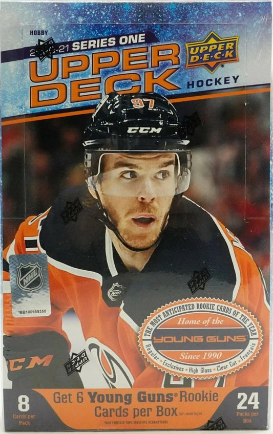 2020/21 Upper Deck NHL Hockey Series One Hobby Box (24 Packs) Sealed