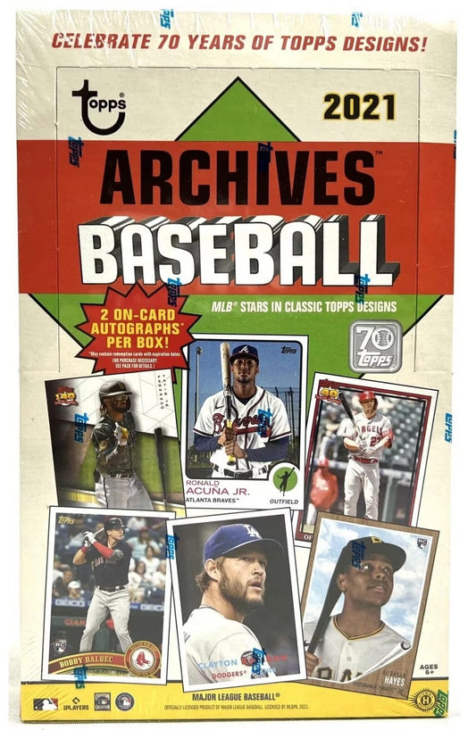 2021 Topps Archives MLB Baseball Card Hobby Box (24 Packs) Sealed Possible Ohtani Autograph