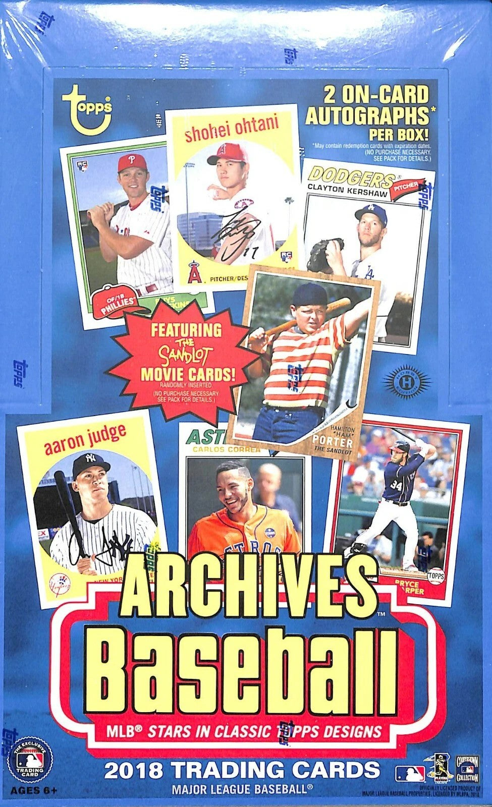 2018 Topps Archives MLB Baseball Card Hobby Box (24 Packs) Sealed Possible Ohtani Autograph