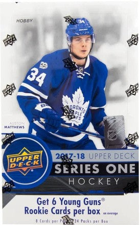 2017/18 Upper Deck NHL Hockey Series One Hobby Box (24 Packs) Sealed