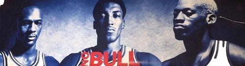 1996 Vintage Nike No Bull Poster with Jordan Rodman and Pippen