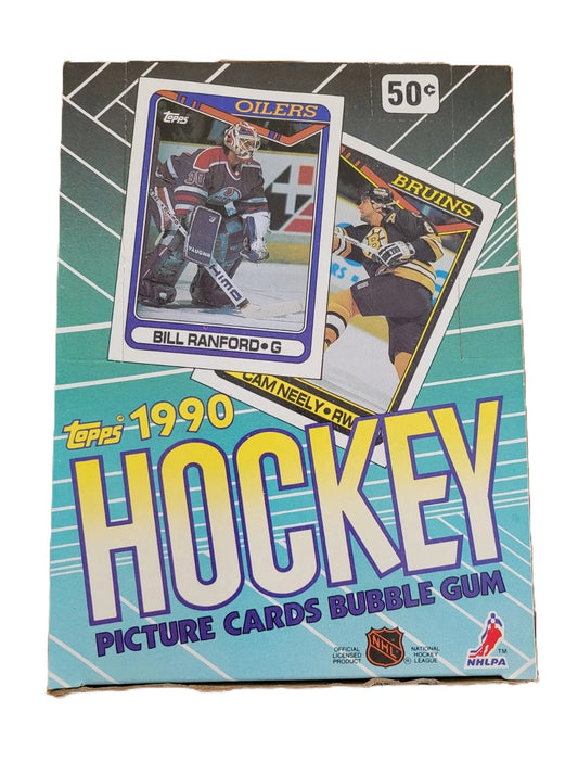 1990/91 Topps NHL Hockey Card Wax Box (36 Packs)