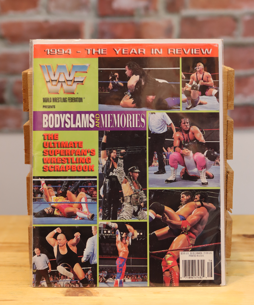 Original WWF WWE Vintage Wrestling Magazine - 1994 The Year In Review