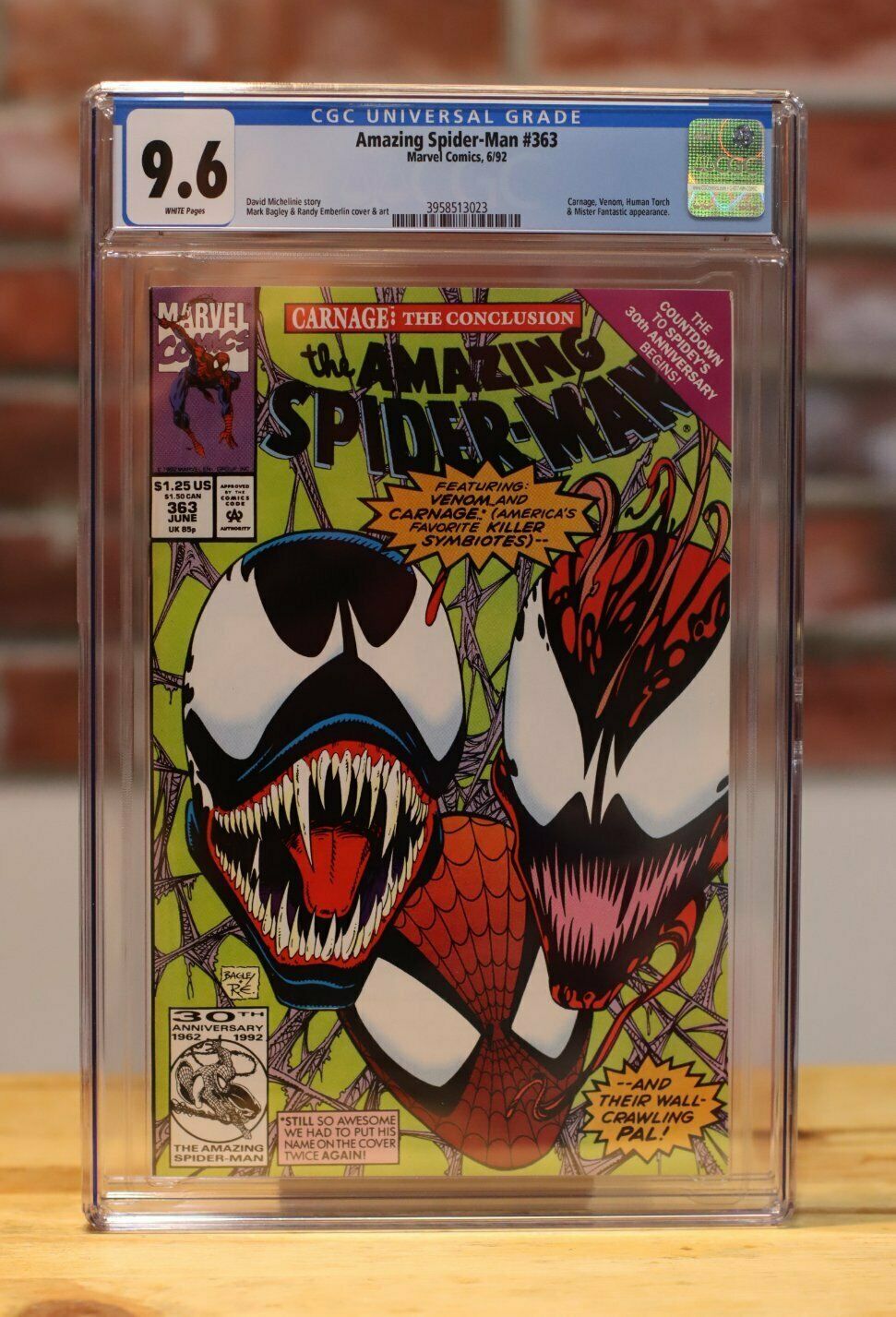 Amazing Spider-Man #363 Venom Carnage Cover Graded Comic (Marvel 1992) CGC 9.6