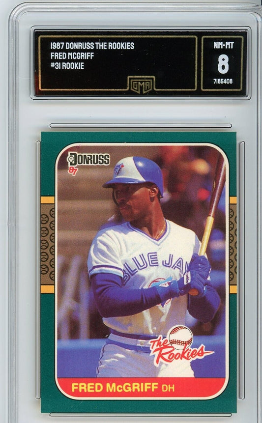 1987 Donruss The Rookies Fred McGriff #31 GMA 8