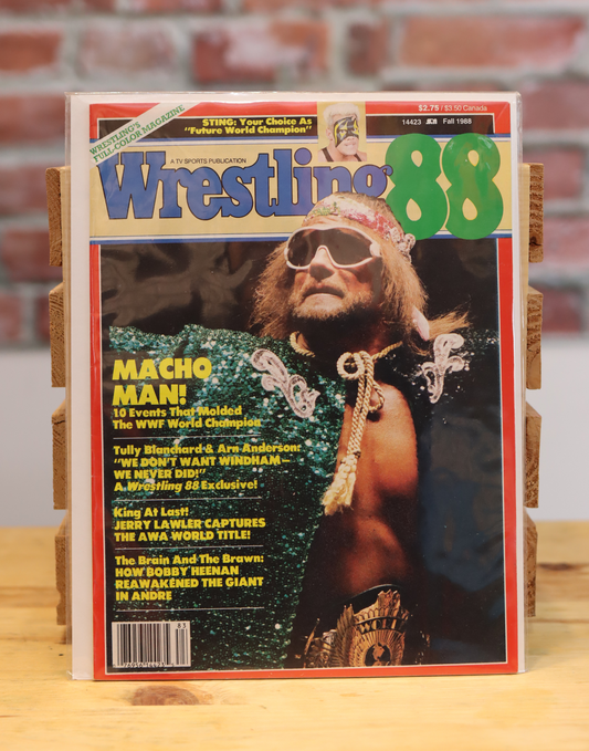 Original Wrestling '88 Vintage Wrestling Magazine Macho Man Savage (Fall 1988)