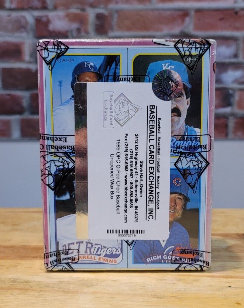 1989 OPC O-Pee-Chee Baseball Card Wax Box (36 Packs) Possible Randy Johnson RC!