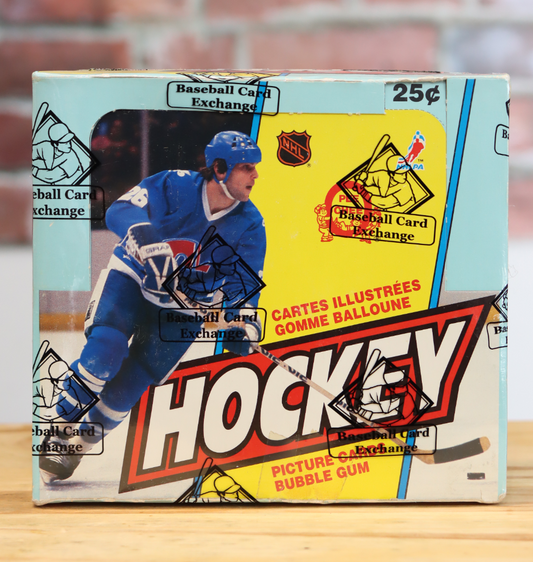 1983/84 OPC O-Pee-Chee Hockey Card Wax Box (48 Packs) BBCE Aurhenticated