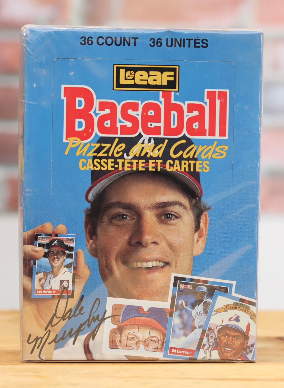 1988 Leaf Baseball Card Hobby Wax Box (36 Packs)