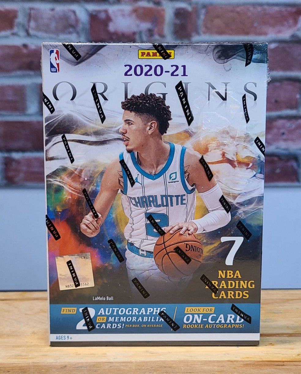2020/21 Panini Origins NBA Basketball Cards Hobby Box (2 Autographs)