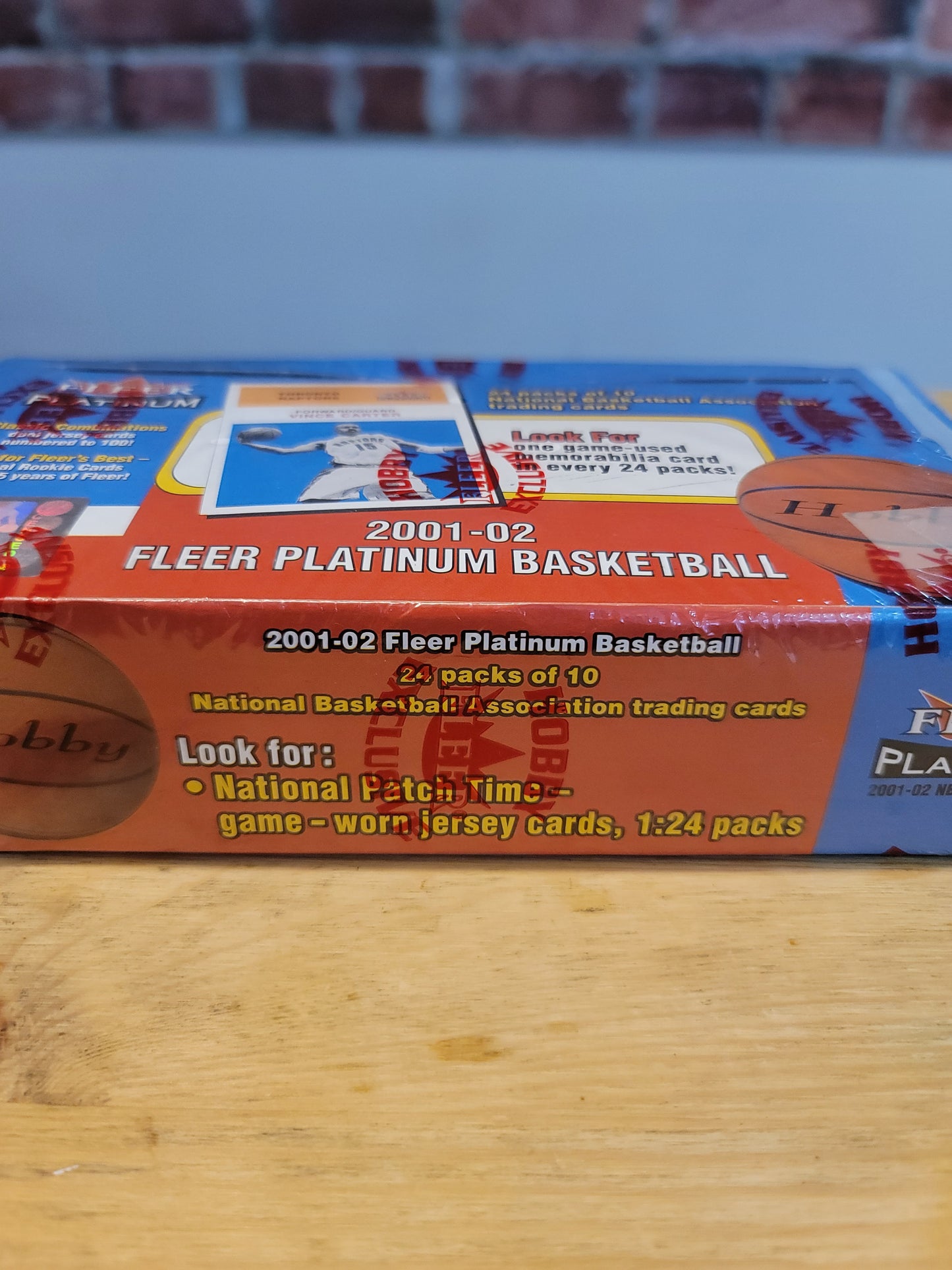 2001/02 Fleer Platinum Basketball Cards Hobby Wax Box (24 Packs)