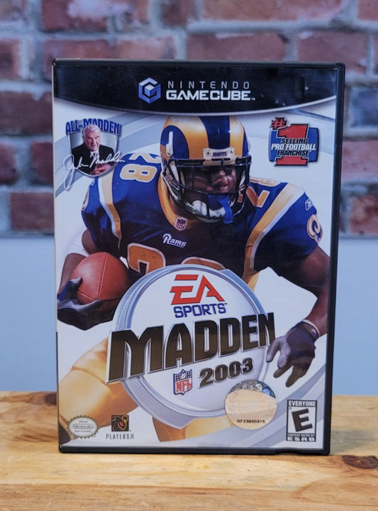 John Madden NFL Football EA 2003 Nintendo Game Cube Video Game Complete