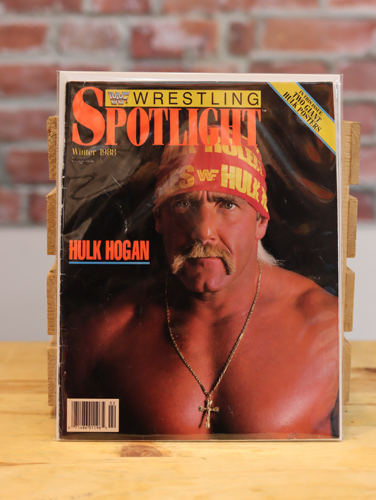 Original WWF WWE Vintage Wrestling Spotlight Program Hulk Hogan (Winter 1988)
