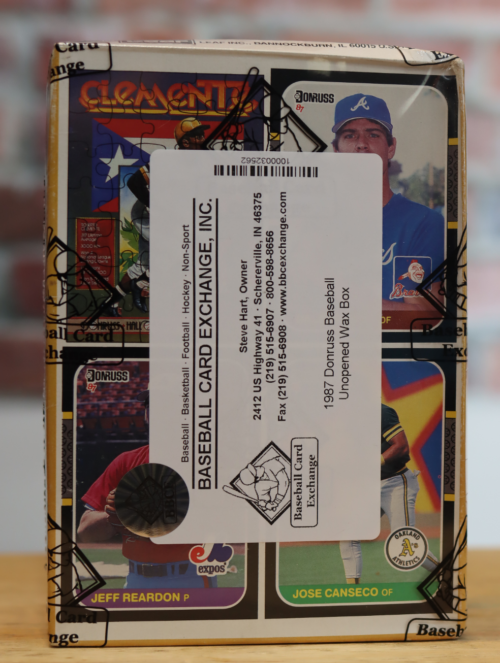 1987 Donruss Baseball Card Wax Box (36 Packs) BBCE Authenticated