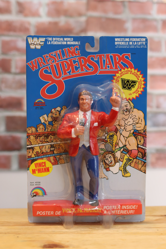 1986 LJN Superstars WWF WWE Wrestling Figure Vince McMahon