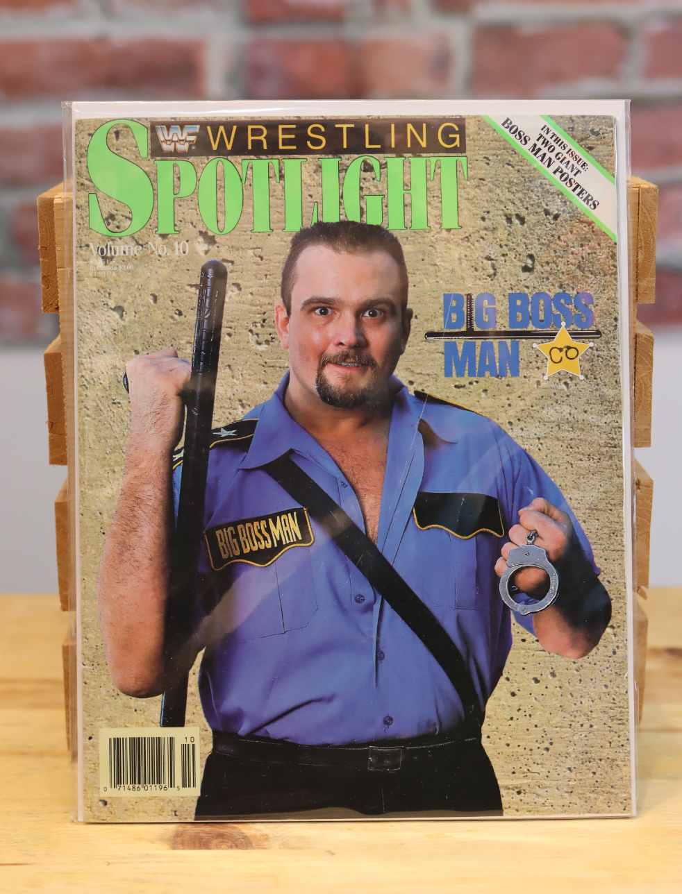 Original WWF WWE Vintage Wrestling Spotlight Magazine Big Boss Man (Winter 1990)