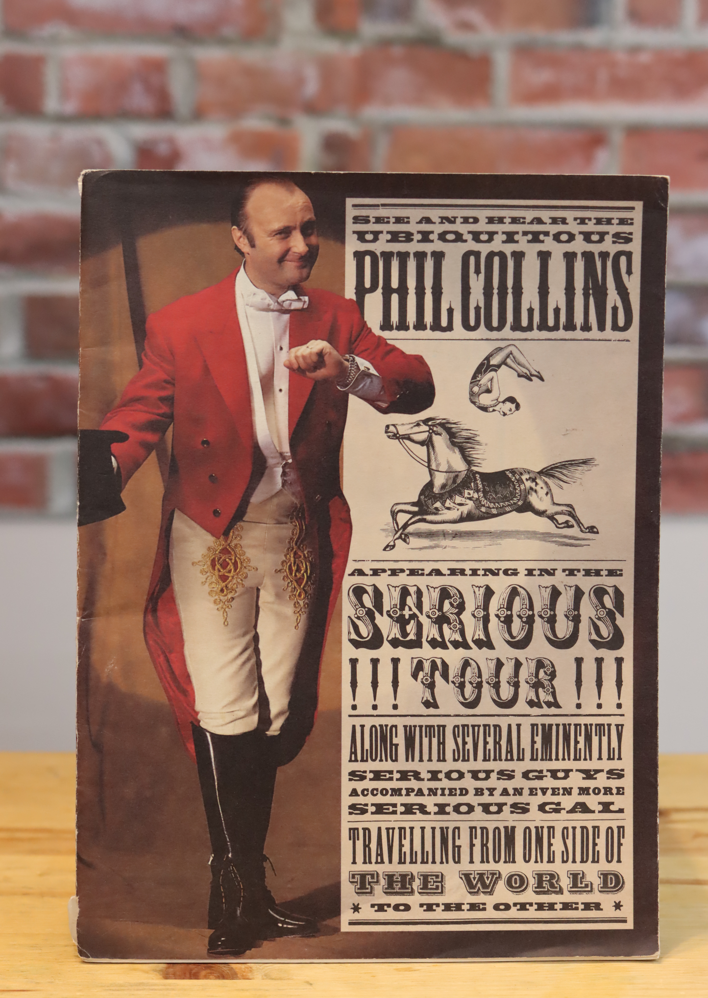 1990 Phil Collins Serious Original Vintage Concert Tour Program