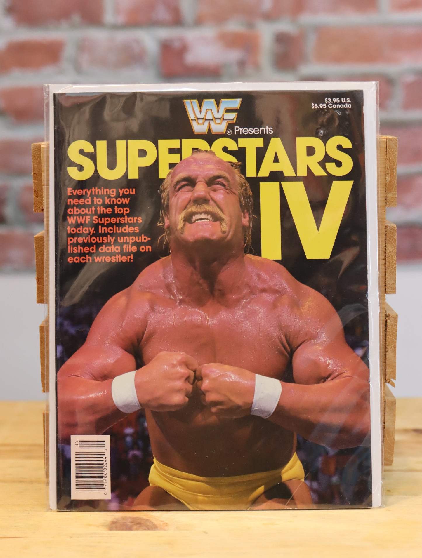 Original WWF WWE Superstars IV Vintage Wrestling Magazine Hulk Hogan (1989)