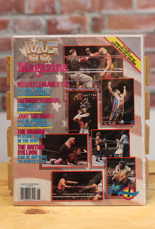 Original WWF WWE Vintage Wrestling Magazine Wrestlemania Recap (June 1991)