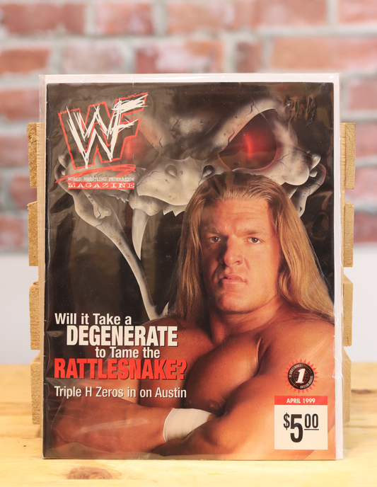 Original WWF WWE Vintage Wrestling Magazine Triple H (June 1999)