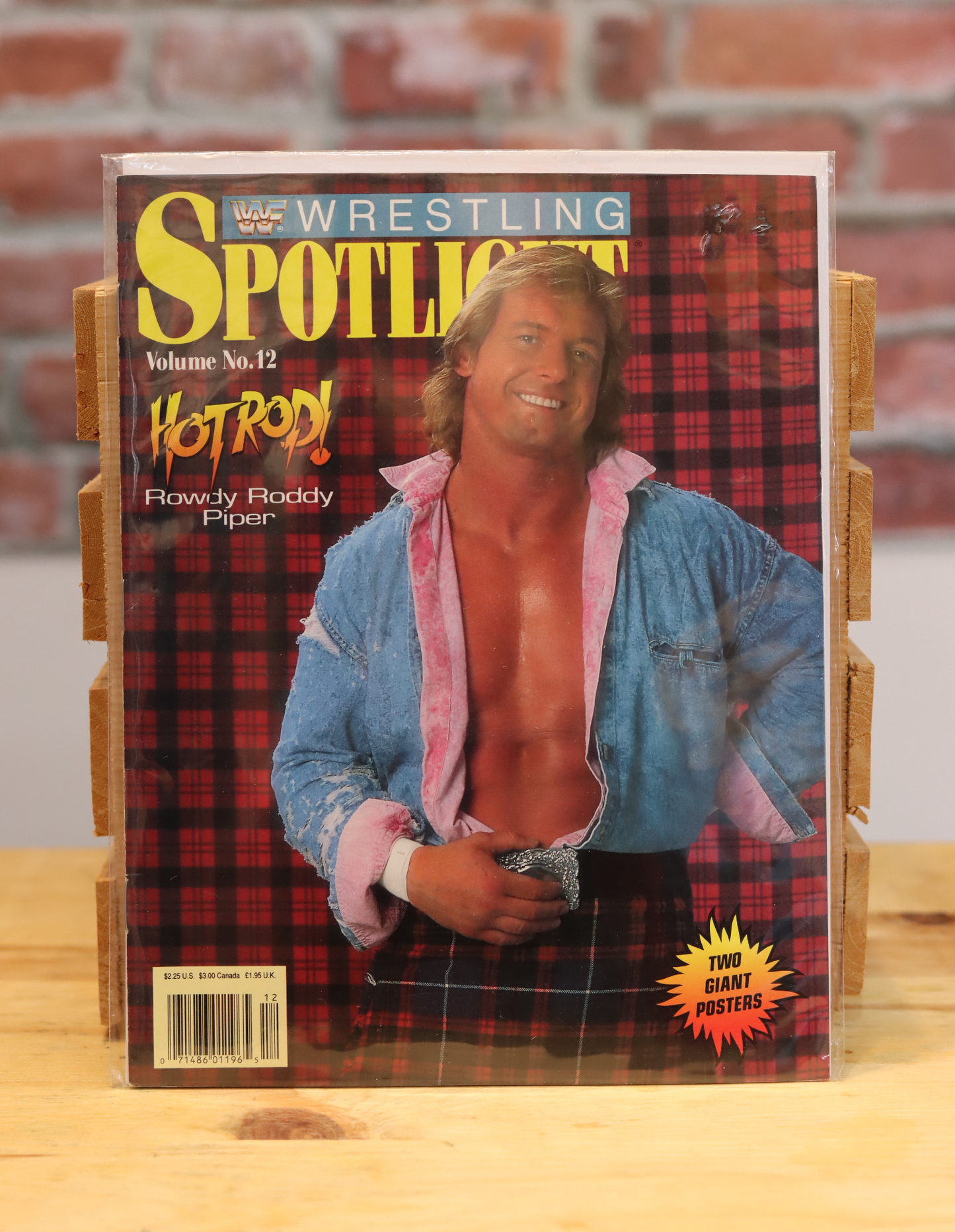Original WWF WWE Vintage Wrestling Spotlight Program Roddy Piper (1991)