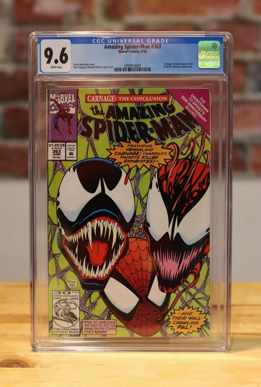 ASM - Amazing Spider-Man #363 Graded Comic Book (Marvel Comics 1992) CGC 9.6