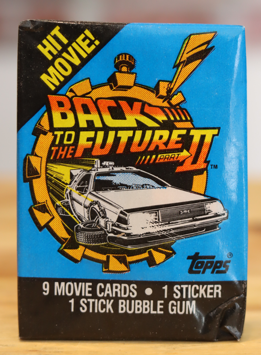 1986 Topps Back To The Future II Movie Trading Photo Cards Wax Pack