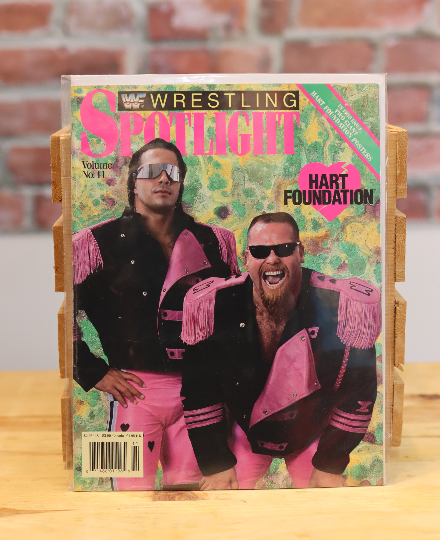 Original WWF WWE Vintage Wrestling Spotlight Program Hart Foundation (Spring 1991)