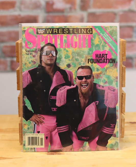Original WWF WWE Vintage Wrestling Spotlight Program Hart Foundation (Spring 1991)