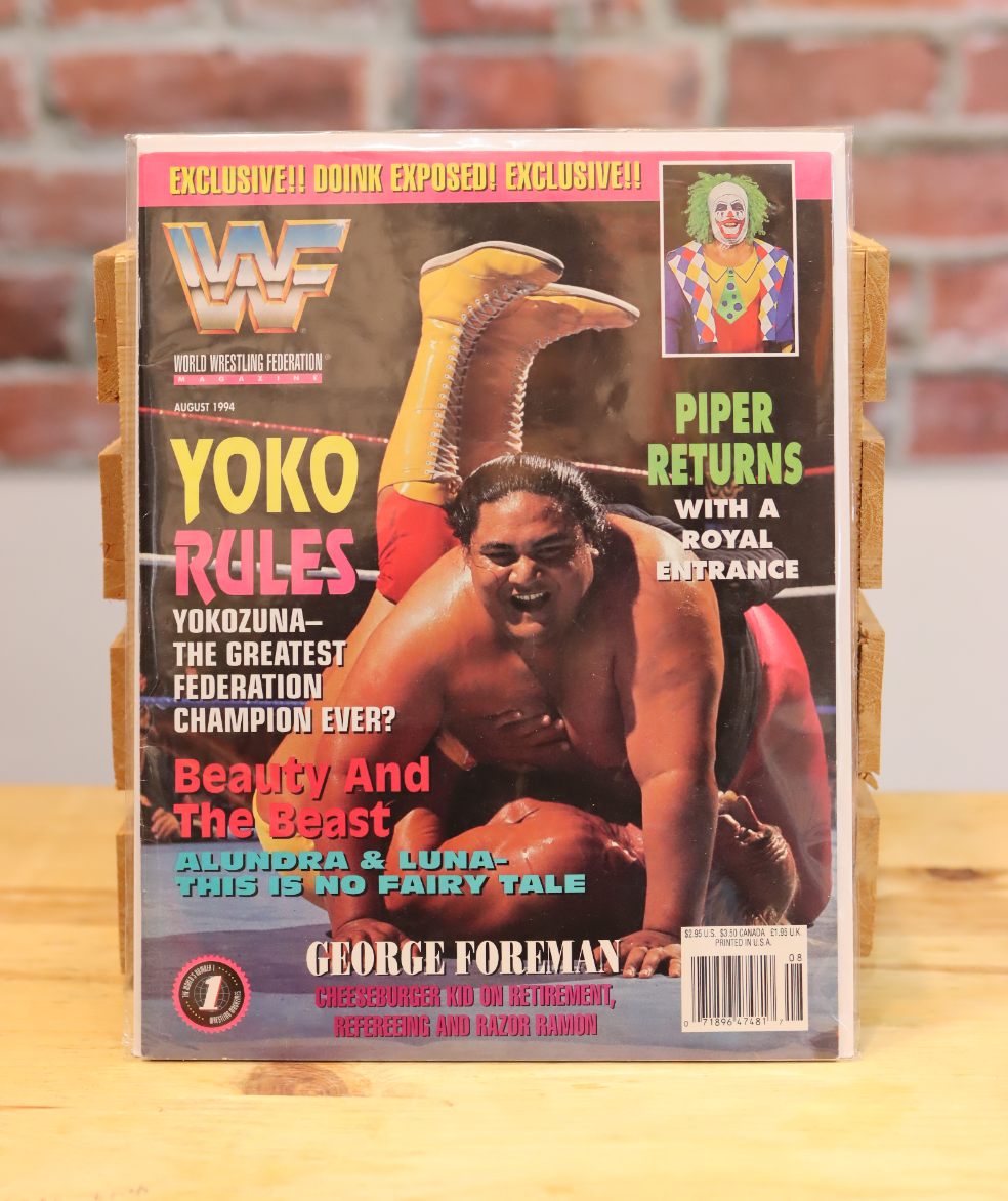 Original WWF WWE Vintage Wrestling Magazine Hogan/Yokozuna (August 1994)