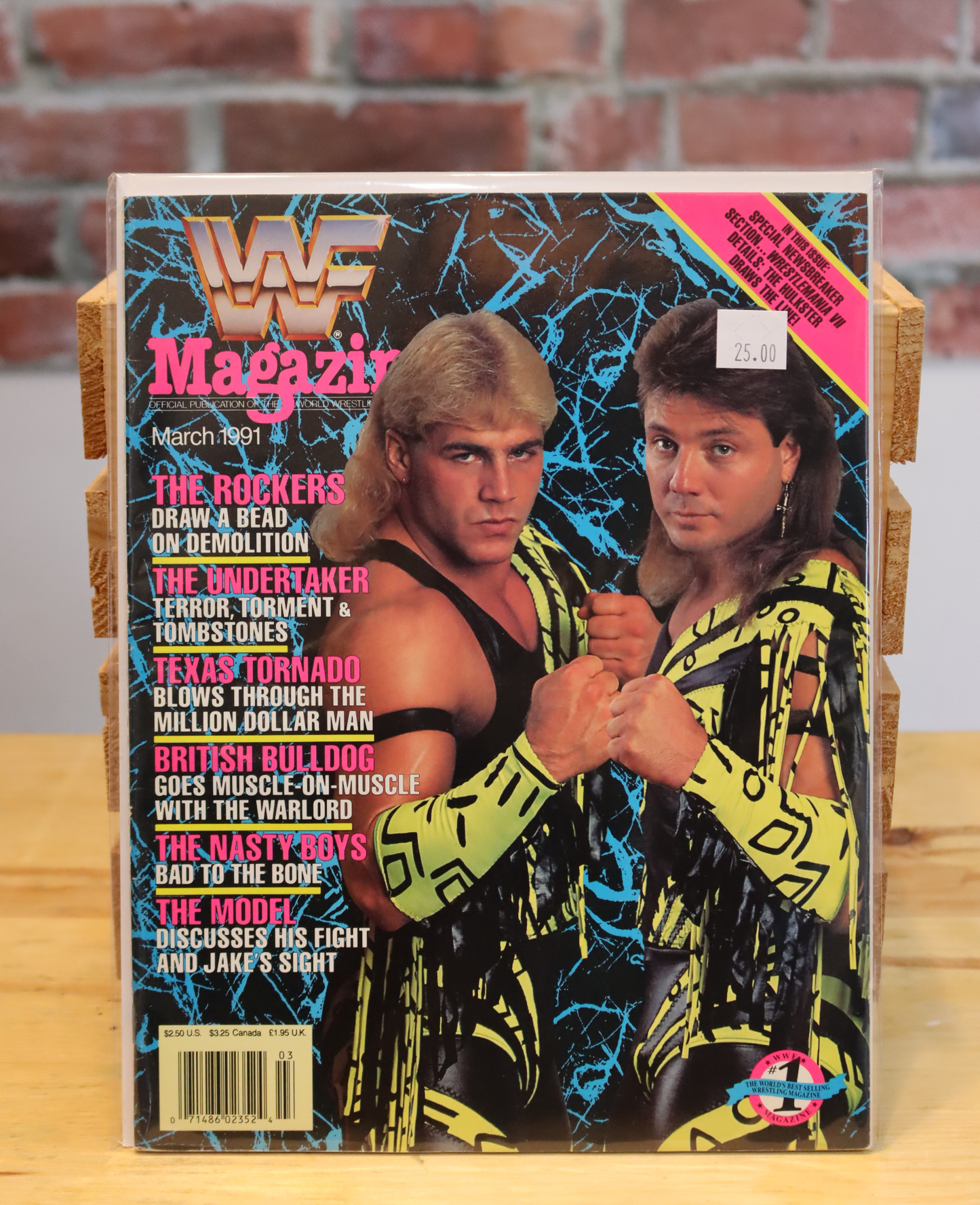 Original WWF WWE Vintage Wrestling Magazine The Rockers (March 1991)