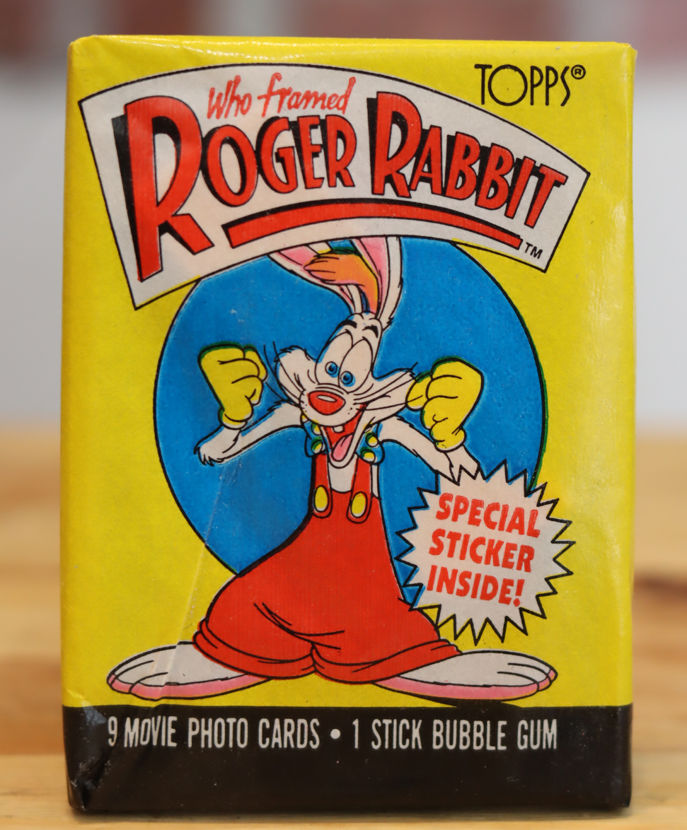1987 Topps Who Framed Roger Rabbit Movie Trading Photo Cards Wax Pack